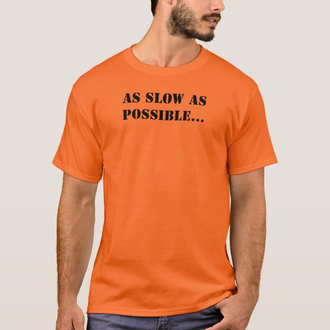 T-shirt RALENTISSEZ COMME POSSIBLE… (noir/orange) (Devant)