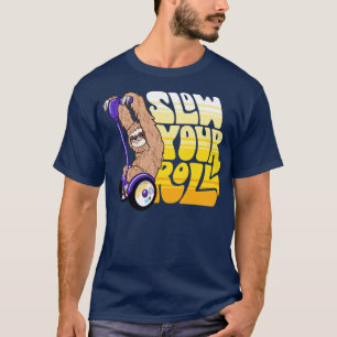 T-shirt Ralentissez votre fente de roulage sur un scooter