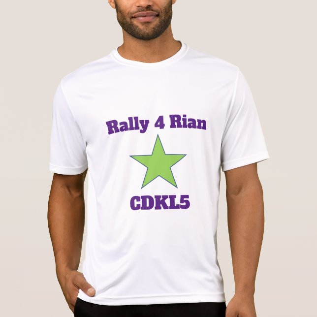 T-shirt Rallye 4 Rian Gear soutien CDKL5 mois de sensibili (Devant)