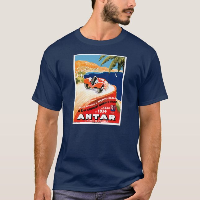 T-shirt Rallye automobile de Monte-Carlo (Devant)