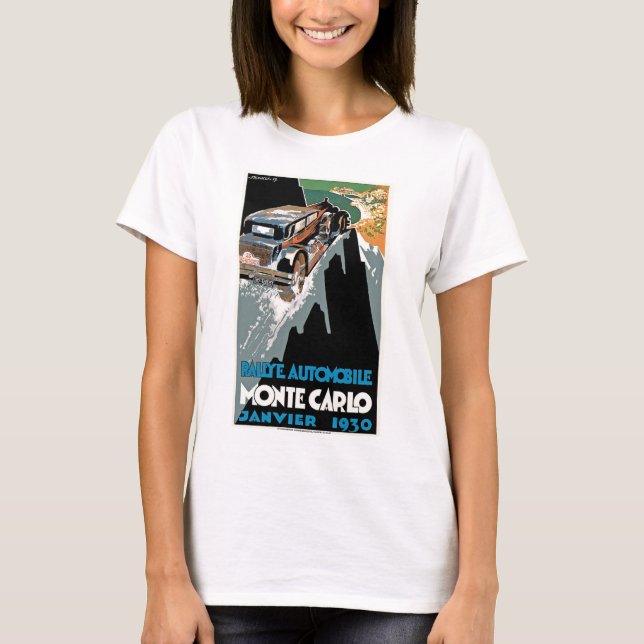 T-shirt Rallye Automobile Monte Carlo (Devant)