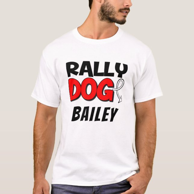 T-shirt Rallye personnalisé Obéissance Chien Sport (Devant)