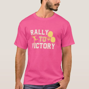 T-shirt Rallye Ping Pong À Victoire Table Tennis Rack