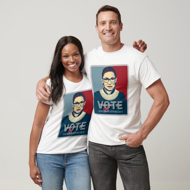 T-shirt Rallye Ruth Bader Ginsburg Pro-Choice Vote 2024 (Unisexe)