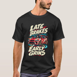 T-shirt Rallye sur bitume Freins tardifs Sourires précoces