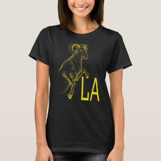 T-shirt Ram jaune La Blue California Los Angeles