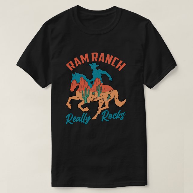 T-shirt Ram Ranch Really Rocks, Ram Ranch Lyric Ram Ranch (Design devant)