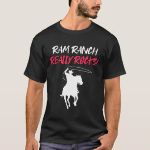 T-shirt Ram Ranch Vraiment Rocks Horse Horseback équitatio