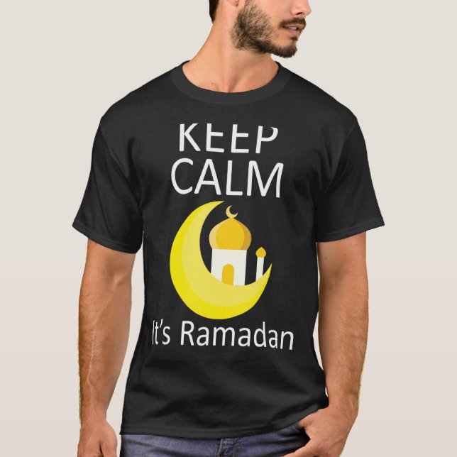 T-shirt Ramadan dit graphique garder le calme C'est Ramada (Devant)