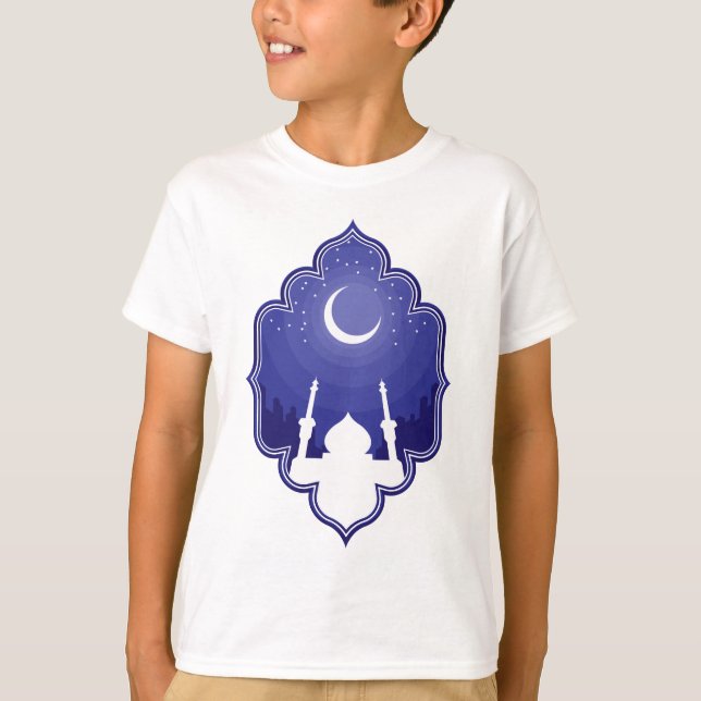 T-shirt Ramadan et salutation d'Eid al-Fitr Mubarak (Devant)
