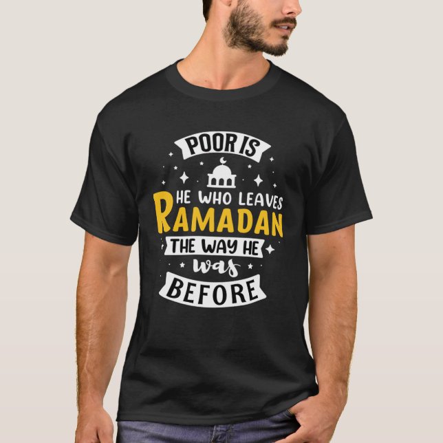 T-shirt Ramadan Kareem Fasting  For Muslim Islamic  Idea   (Devant)