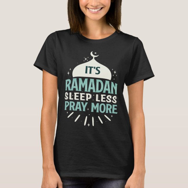 T-shirt Ramadan Kareem Fasting  For Muslim Islamic  Idea (Devant)