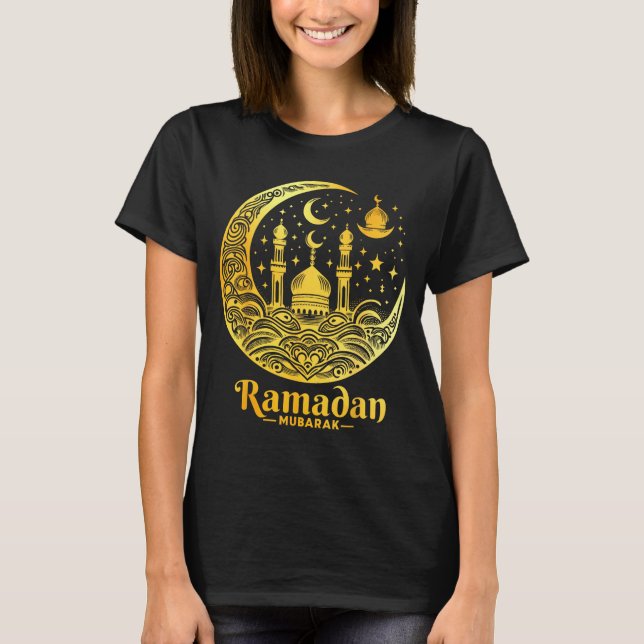 T-shirt Ramadan Kareem Happy Fasting Ramadan Mubarak Islam (Devant)