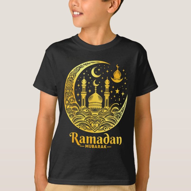 T-shirt Ramadan Kareem Happy Fasting Ramadan Mubarak Islam (Devant)