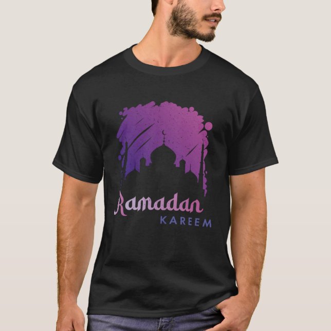T-shirt Ramadan Kareem Mubarak Muslim Muslim month of fast (Devant)