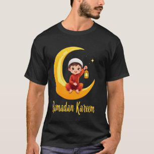 T-shirt Ramadan Kareem pour garçons Enfants musulmans Mois