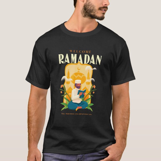 T-shirt Ramadan Karim Citation Mode Jeûne Sur Le Meilleur  (Devant)