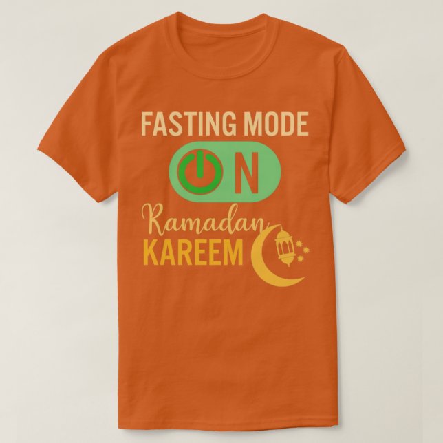 T-shirt Ramadan Mode Jeûne Sur Happy Ramadan Musulmans H (Design devant)