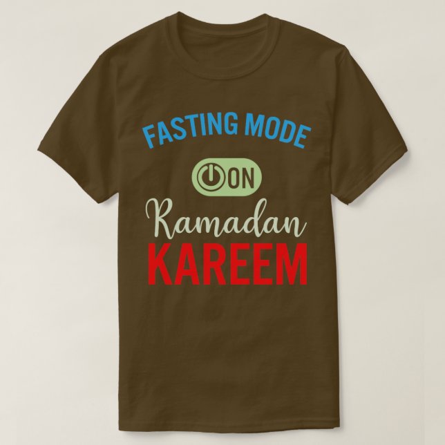 T-shirt Ramadan Mode Jeûne Sur Happy Ramadan Musulmans H (Design devant)