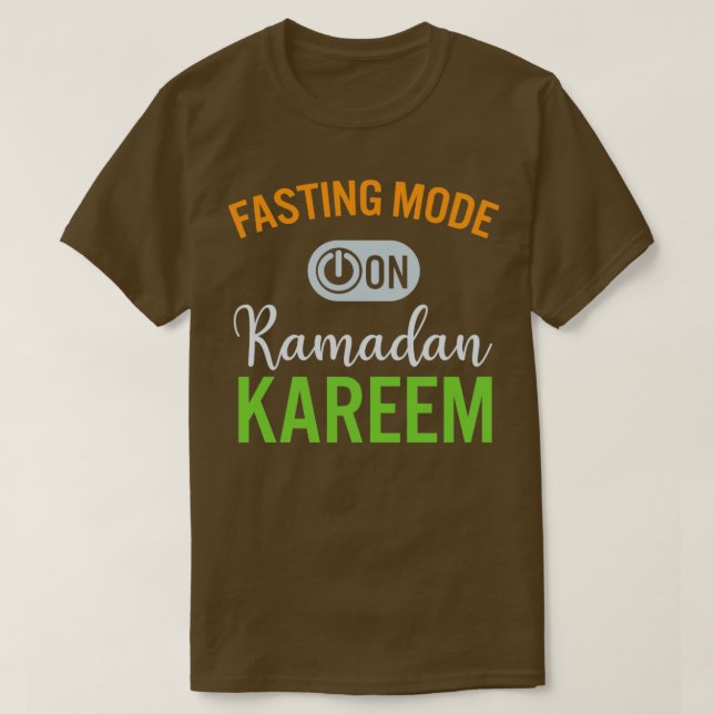 T-shirt Ramadan Mode Jeûne Sur Happy Ramadan Musulmans H (Design devant)