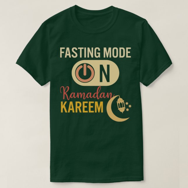 T-shirt Ramadan Mode Jeûne Sur Happy Ramadan Musulmans H (Design devant)
