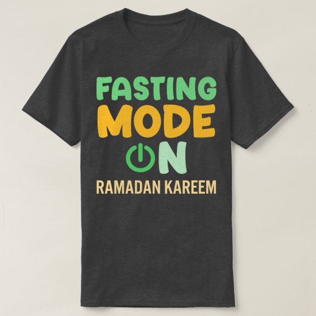 T-shirt Ramadan Mode Jeûne Sur Happy Ramadan Musulmans H (Design devant)