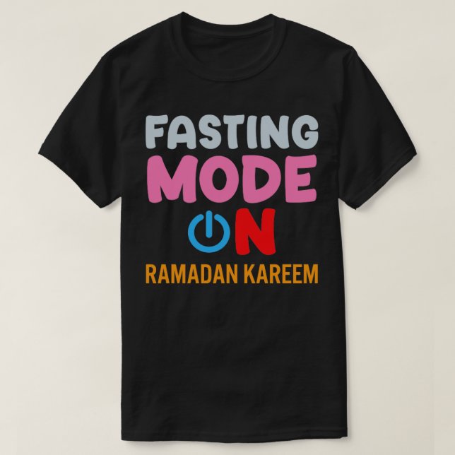 T-shirt Ramadan Mode Jeûne Sur Happy Ramadan Musulmans H (Design devant)