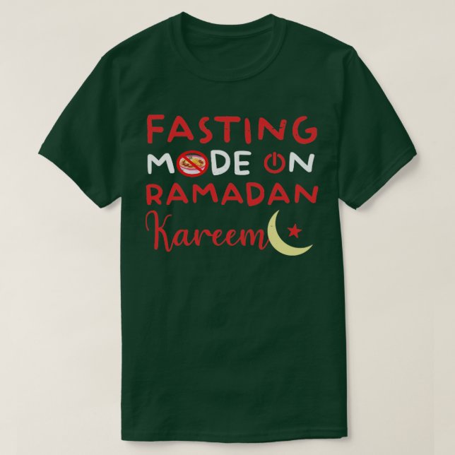 T-shirt Ramadan Mode Jeûne Sur Happy Ramadan Musulmans H (Design devant)