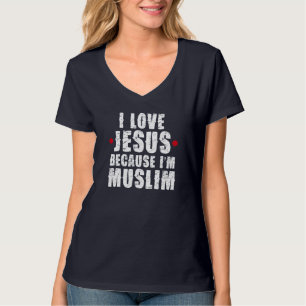 T-shirt Ramadan Moubarak Coran I Love Jesus Cadeau Musulma