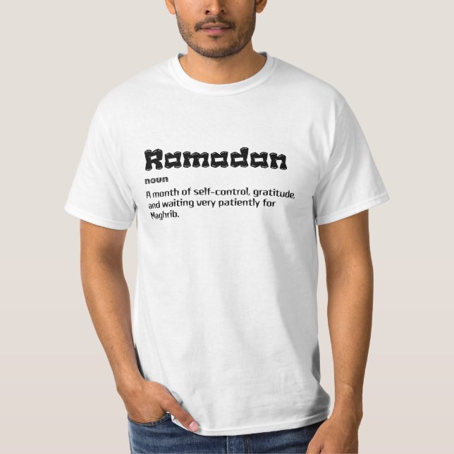 T-shirt Ramadan Nom Attendant Maghrib (Devant)