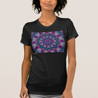 T-shirt Ramasseurs légers, mandala pourpre abstrait