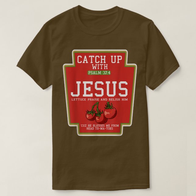 T-shirt Ramassez Avec Jésus Lazy Costume Halloween Pun Chr (Design devant)