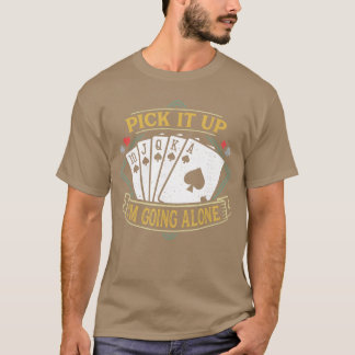T-shirt Ramassez-le jeu de cartes drôle d'Euchre ami d'Euc