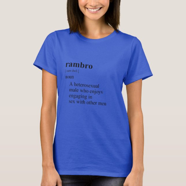 T-SHIRT RAMBRO (Devant)