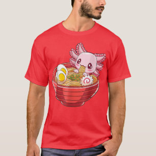 T-shirt Ramen Aolotl Kawaii Anime Japonais Alimentation Gi