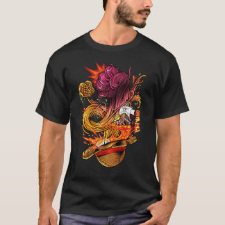 T-shirt ramen au chapeau de paille