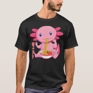 T-shirt Ramen Axolotl Kawaii Anime Axolotl Japonais Ramen