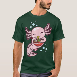 T-shirt Ramen Axolotl Kawaii Anime Japonais Alimentation C