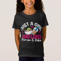 Ramen Boba Bubble Tea Kawaii Anime Girl