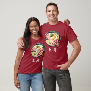 T-shirt Ramen Bowl avec symboles Kanji