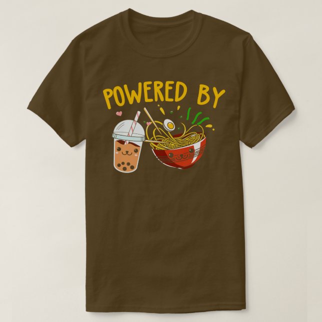 T-shirt Ramen Bubble Tea Boba nouilles japonaises (Design devant)