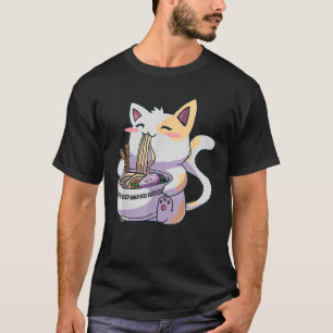T-shirt Ramen Cat Kawaii Anime nouilles japonaises