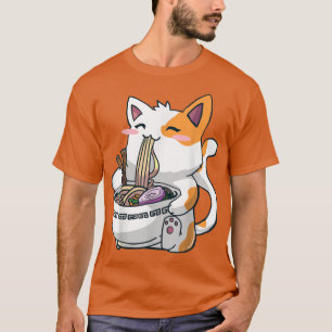 T-shirt Ramen Cat Kawaii Anime Otaku