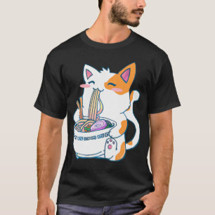 T-shirt Ramen Cat Kawaii Anime Otaku
