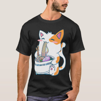 T-shirt Ramen Cat Kawaii Anime Otaku