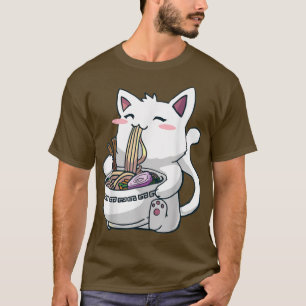 T-shirt Ramen Cat Kawaii Anime Otaku 961