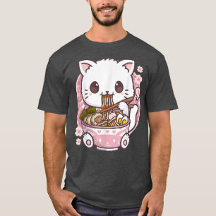 T-shirt Ramen Cat Kawaii Anime Ramen Cat Amoureux de les c