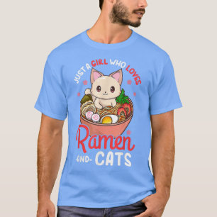 T-shirt Ramen Cat Neko Anime Kawaii Otaku