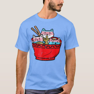 T-shirt Ramen Cats Transgenre Trans Pride Drapeau Japonais