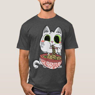 T-shirt Ramen Chat Japonais Nourriture Kitty Propriétaire